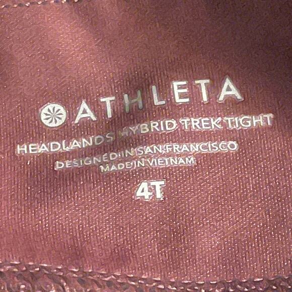 Athleta Headlands Hybrid Trek Hiking Tight Antique Burgundy Women's size 4 TALL - Picture 6 of 16